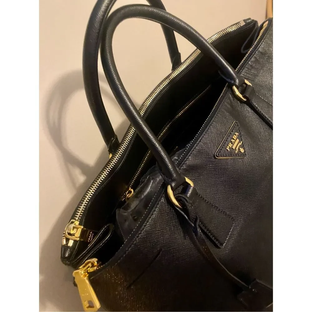 Prada Black Tote with Gold Details - Picture 3 of 16